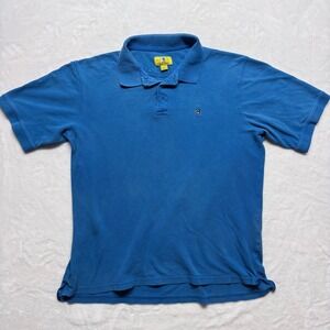 Duck Head Blue Cotton Polo Shirt Embroidered Duck Logo‎ Size L